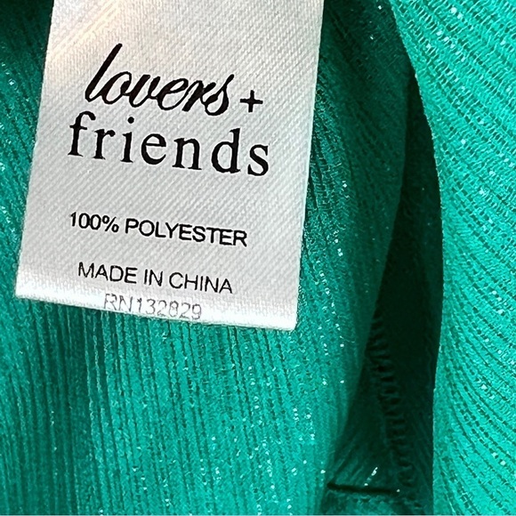 Lovers + Friends Green Blouse size S - Picture 5 of 6